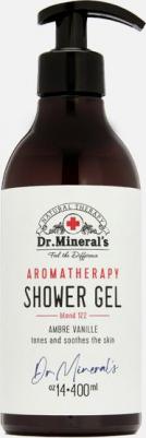 Dr. Mineral's, Смягчающий ароматический гель для душа, очищение и тонус, натуральный уход за кожей, с ароматом манящей ванили, 400 мл