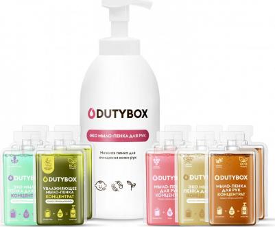 Жидкое мыло многоразовая емкость с пенным дозатором + 10 капсул концентратов 5 л – фото 1