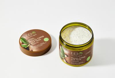 Мыло-скраб для тела Имбирное, очищающее и тонизирующее, 360 мл – фото 1