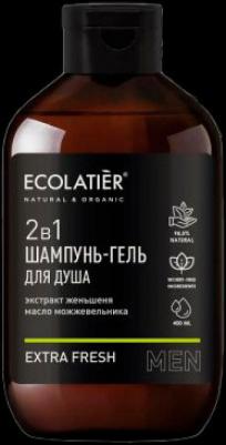ECL Мужской шампунь и гель для душа 2 в 1 Extra Fresh, 400 мл – фото 1