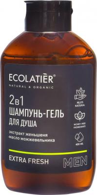 ECL Мужской шампунь и гель для душа 2 в 1 Extra Fresh, 400 мл