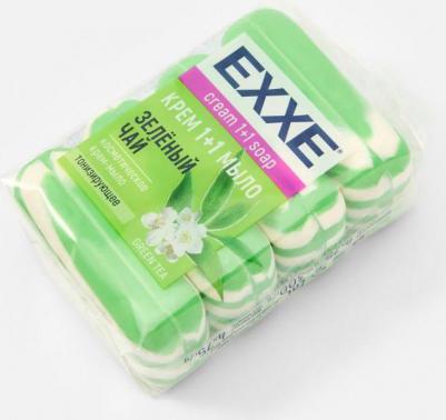 Крем-мыло для рук твердое 1+1 Зеленый чай 4 шт – фото 1