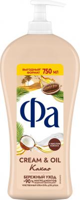 Гель для душа Cream&Oil Какао, 750 мл