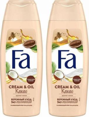 Гель для душа Cream & Oil Какао увлажняющий 250 мл – фото 3