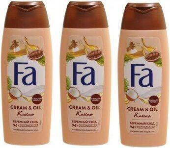 Гель для душа Cream & Oil Какао увлажняющий 250 мл – фото 6