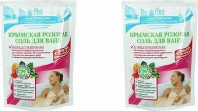 Соль для тела Соль для ванн крымская розовая антицеллюлитная – фото 4
