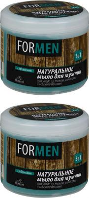 For Men Натуральное мыло для мужчин для ухода за телом и волосами и мягкого бритья "3в1", 450 мл – фото 2