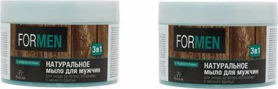 For Men Натуральное мыло для мужчин для ухода за телом и волосами и мягкого бритья "3в1", 450 мл – фото 18