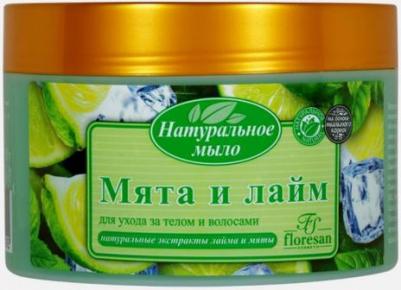 Натуральное мыло для ухода за телом и волосами Mint & Lime 450 мл – фото 1