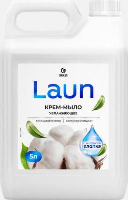 Увлажняющее крем мыло Laun для бани и душа с ароматом хлопка 5л – фото 1