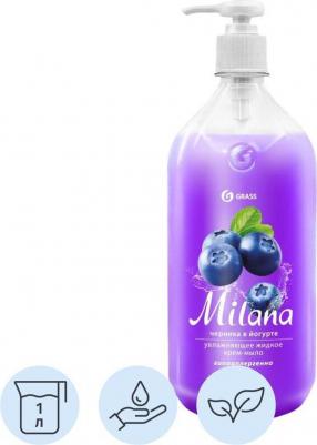 Жидкое крем-мыло "Milana. Черника в йогурте", с дозатором, 1 л – фото 20