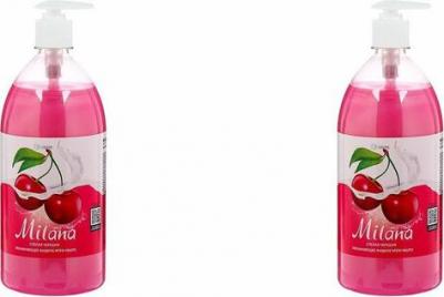 Жидкое крем-мыло "Milana. Спелая черешня", с дозатором, 500 мл – фото 20