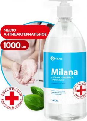 Жидкое мыло антибактериальное Milana с дозатором 1л – фото 16