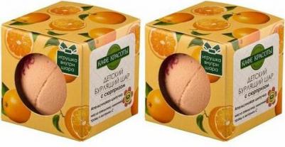 шар для ванны детский бурлящий с сюрпризом Апельсиновая шипучка, 120 г – фото 7