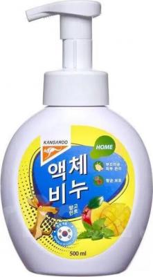 Корейское жидкое мыло пенка с ароматом манго и мяты 500 мл – фото 1