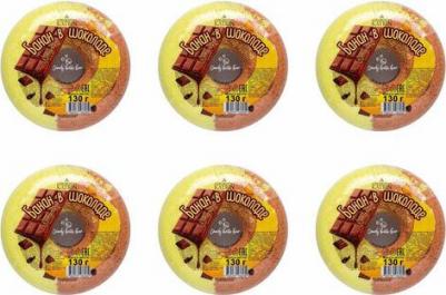 Шипучая соль для ванн Пончик Candy baht bar "Банан в шоколаде" 130 г – фото 4