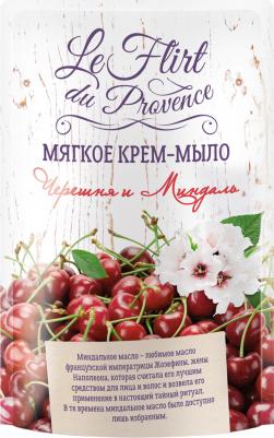 le flirt_крем-мыло дой-пак 500мл_черешня и миндаль 92F002001 – фото 3