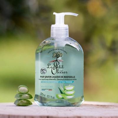 Мыло жидкое марсельское с Алое Вера Action Nettoyante & Antibacterienne 300 – фото 1