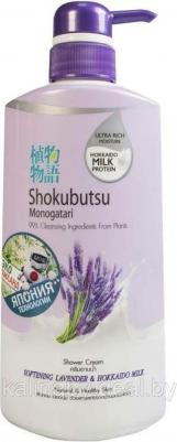 Гель для душа для тела Крем-гель для душа Лаванда с молоком Shokubutsu Monogotari – фото 7
