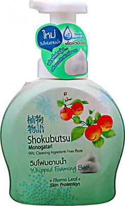 Гель для душа Shokubutsu с экстрактом листьев Момо 450 мл – фото 3