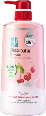 Крем-гель для душа Thailand Shokubutsu Monogotari, вишня с молоком, 500 мл – фото 1
