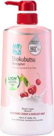 Крем-гель для душа Thailand Shokubutsu Monogotari, вишня с молоком, 500 мл – фото 8