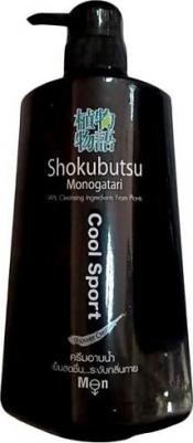 Shokubutsu Cool Sport Крем-гель для душа освежающий 500 мл – фото 1