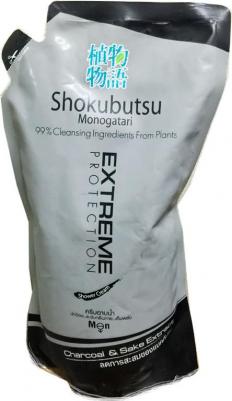 Shokubutsu Extreme Protecrion Крем-гель для душа мужской 500 мл запасной блок – фото 2