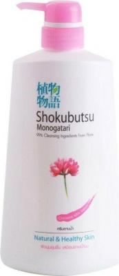 SHOKUBUTSU - крем-гель для душа Молочные протеины, 500 мл