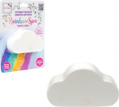 Бурлящая радужная бомбочка для ванны Rainbow Spa Облачко 120г – фото 2