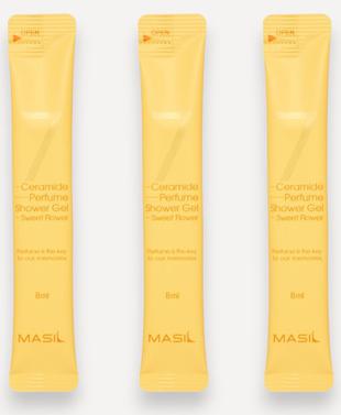 Гель для душа парфюмированный с керамидами и ароматом малины/жасмина 7 Ceramide Perfume Shower Gel Sweet Flower, 8 мл *20 шт – фото 1