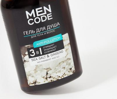 Гель для душа " anti-pollution", с экстрактами женьшеня и морской соли, 300 мл – фото 3