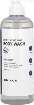 Гель для душа MIZONс экстрактом голубики, MY RELAXING TIME BODY WASH [BLUEBERRY], 800мл – фото 4