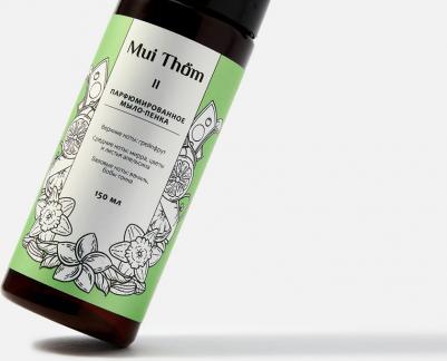 Жидкое мыло - пена для рук и тела с дозатором № II парфюмированное, антибактериальное Myrrh & Tonka, 150 мл – фото 4