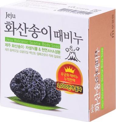 Мыло с вулканическим пеплом Jeju Volcanic Scoria Body Soap, 85 г – фото 4