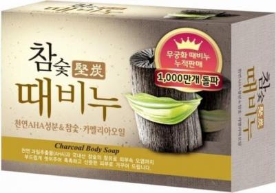 Твердое Мыло-скраб Hardwood Charcoal Scrub Soap с древесным углем, 100 мл – фото 1