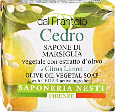 Мыло Dal Frantoio Cedro Olive Oil Vegetal Soap – фото 14