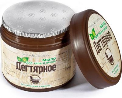 Мыло жид Дегтярное (д/тела и волос) 300мл – фото 9