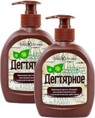 Мыло жидкое 300 мл, НАТУРАЛЬНОЕ "Антибактериальное", дозатор, 12206 – фото 7