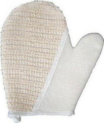 Ригла мочалка натуральная рукавичка среднее плетение – фото 2