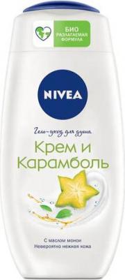 Гель-уход для душа "Крем и Карамболь" увлажняющий с алоэ вера и ароматом тропических фруктов, 250 мл – фото 1