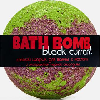 Бурлящий шар для ванны Black Currant, чёрная смородина, 100 г