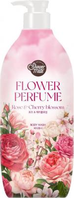 Kerasys Aekyung Flower Perfume Pink Flower Гель для душа Роза 900 гр – фото 5