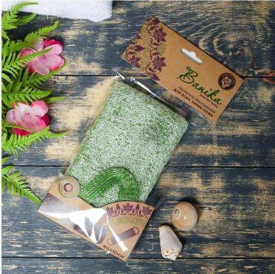 Мочалка банная "Букле" длинная с ручками, 46х10см – фото 7