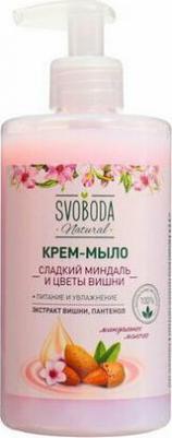 Жидкое крем-мыло Сладкий миндаль и цветы вишни, 430 мл – фото 2