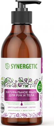 Жидкое мыло для рук и тела «Цветущий инжир и лотос» натуральное, 0,38л – фото 2