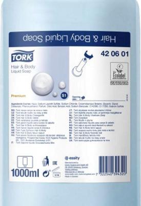 Картридж с жидким мылом S1 Premium 421601/420601 1 л – фото 3