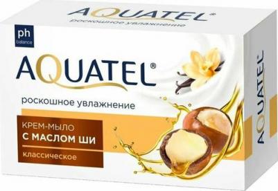 Крем-мыло Aquatel твердое классическое, 90 г. - 6 шт – фото 1