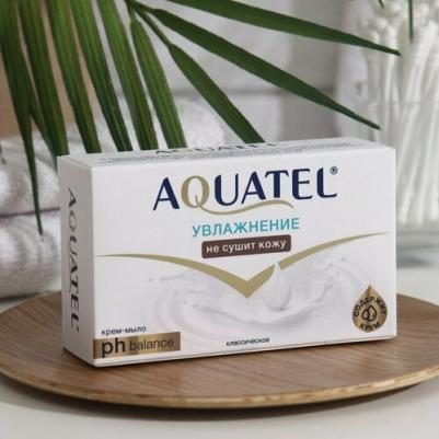 Крем-мыло Aquatel твердое классическое, 90 г. - 6 шт – фото 6