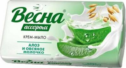 Мыло для рук Мыло туалетное алоэ и овсяное молочко – фото 1
